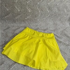 Bright Yellow Tennis Skirt